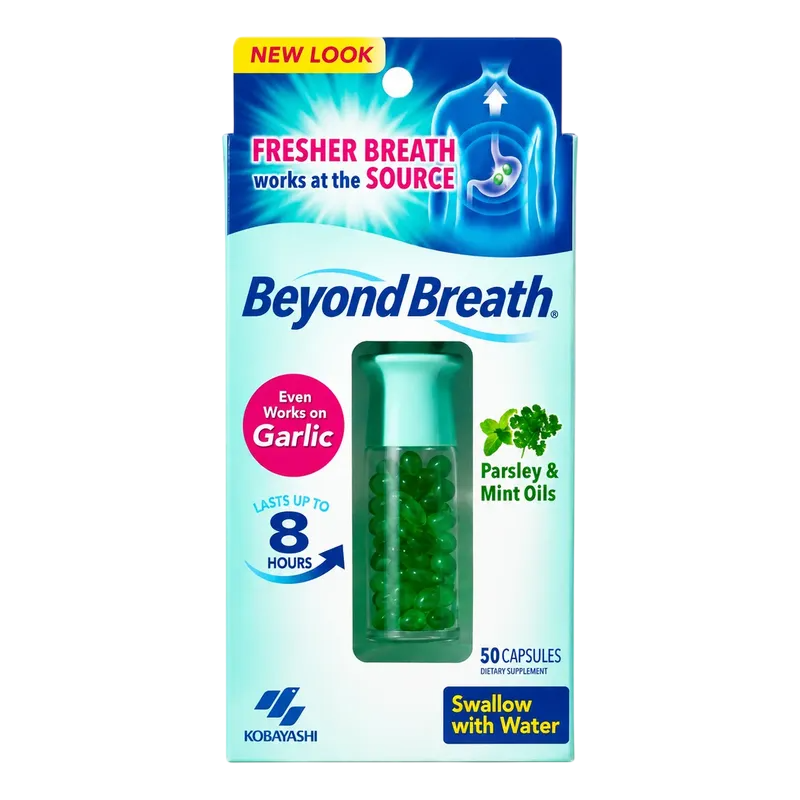 Beyond Breath Garlic – cápsulas para hálito 50un